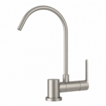 Shurity Simple Rubinetto di Prelievo 1 Via Abbattibile Sottofinestra per Depuratori d’acqua 1/4” Nickel Spazzolato