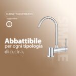 Shurity Simple Rubinetto di Prelievo 1 Via Abbattibile Sottofinestra per Depuratori d’acqua 1/4” Cromo - immagine 3