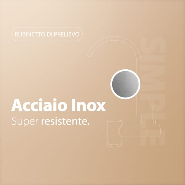 Shurity Simple Rubinetto di Prelievo 1 Via Abbattibile Sottofinestra per Depuratori d’acqua 1/4” Cromo - immagine 5