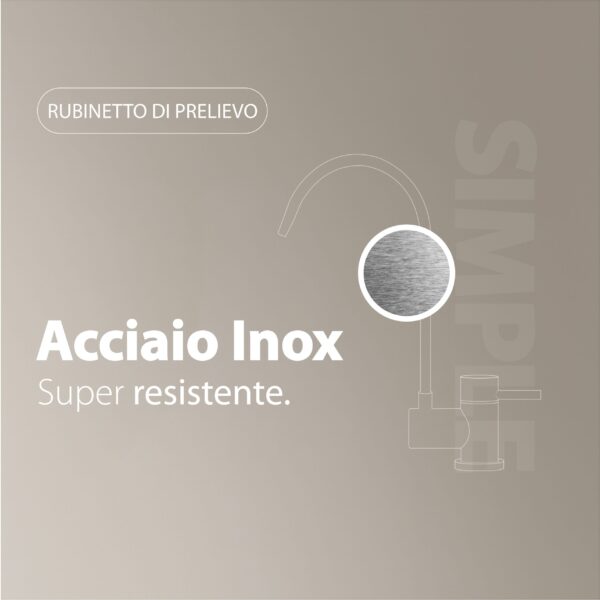 Shurity Simple Rubinetto di Prelievo 2 Vie Abbattibile Sottofinestra per Depuratori d’acqua 1/4” Bianco - immagine 5