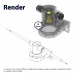 Shurity Mini testata singola con staffa e valvola di non ritorno attacchi 8mm - immagine 2