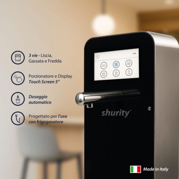 Shurity Flow Touch Colonnina Elettronica con porzionatore e Display Touch Screen 5”, 3 Vie - 1 Erogatore - immagine 3