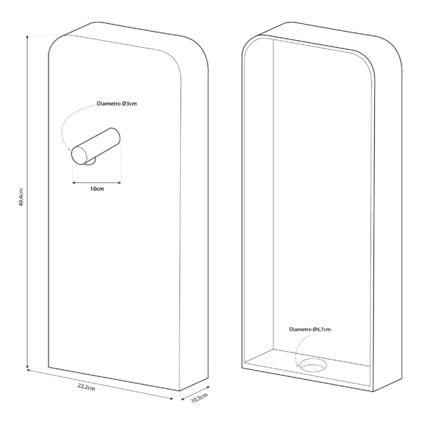 Shurity Flow Colonnina Elettronica con Pulsanti, 3 Vie - 1 Erogatore - immagine 2