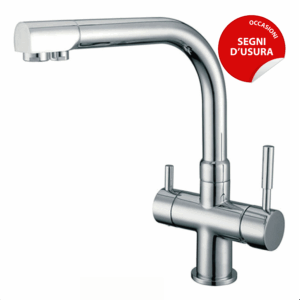 Shurity 380 Rubinetto da cucina 3 vie 3/8” Cromo – Prodotto con segni d’usura