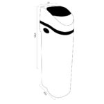 Shurity Nevada Slim Addolcitore acqua Cabinato 18 lt. Resina, 2.800lt. Acqua - 4/6 Persone - immagine 2