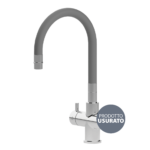 Shurity Snake Rubinetto da cucina Sottofinestra con canna snodabile 5 vie 3/8” Cromo/Grigio – Prodotto con segni d’usura