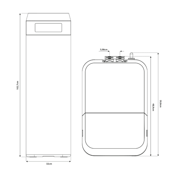 Shurity Cube Addolcitore  Cabinato 30 lt. Resina,  4.500lt. Acqua - 4/6 Persone - immagine 2
