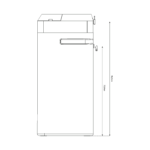 Shurity Cube Addolcitore  Cabinato 30 lt. Resina,  4.500lt. Acqua - 4/6 Persone - immagine 3