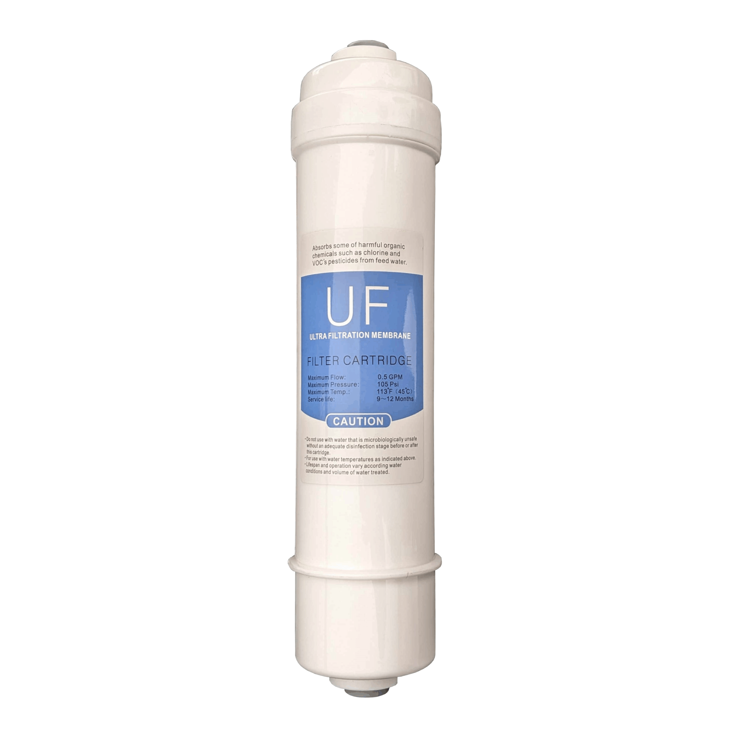 Filtro in linea Ultrafiltrazione 1/4" NPT 2,5" x 11"