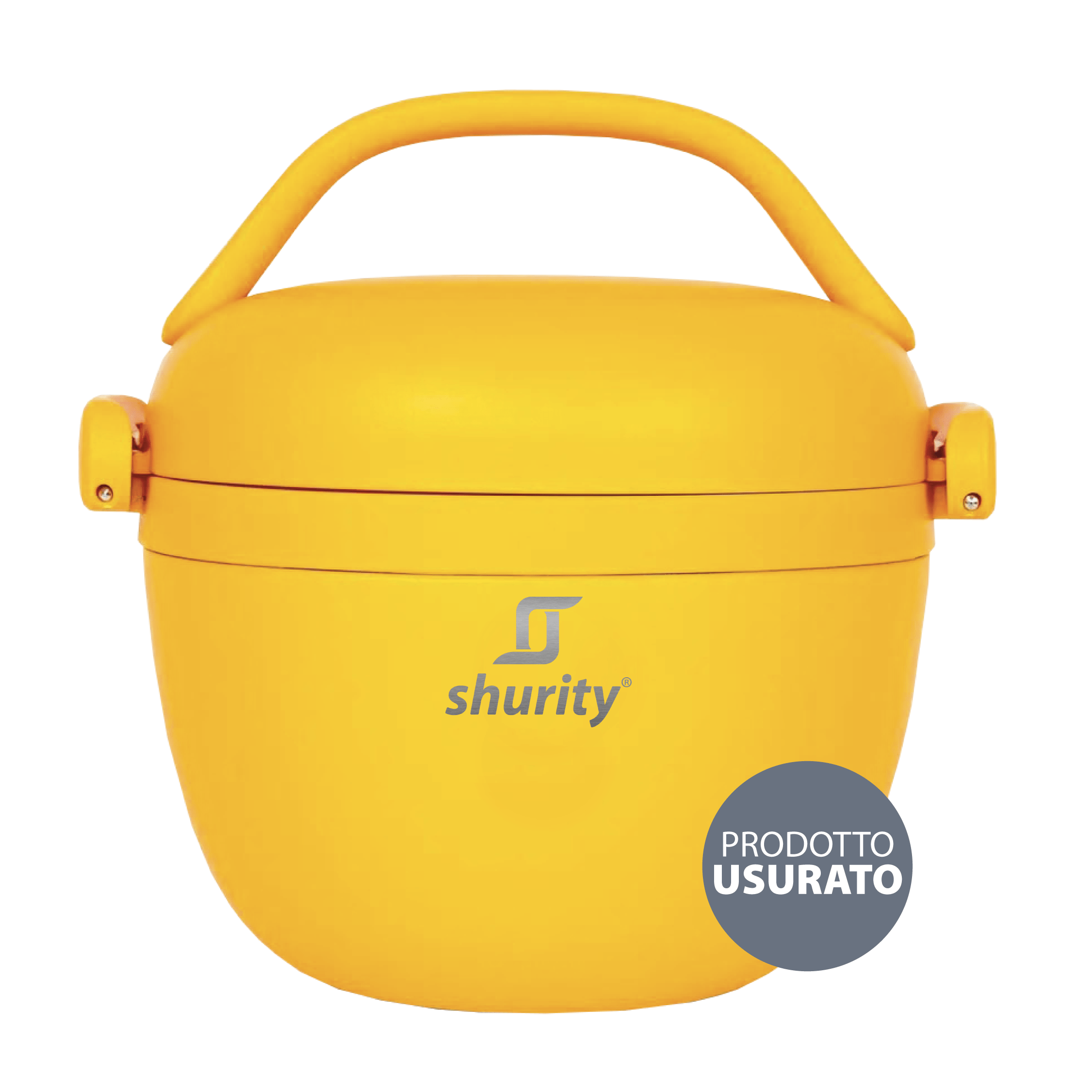 lunvj Contenitore Termico Porta Pranzo Shurity Runbott Acciaio inox con rivestimento in ceramica 560ml. Mostarda – Prodotto con segni d’usura - immagine 1