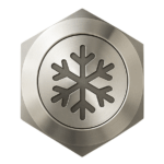 Pulsante acqua fredda 24V, 25mm, led blu