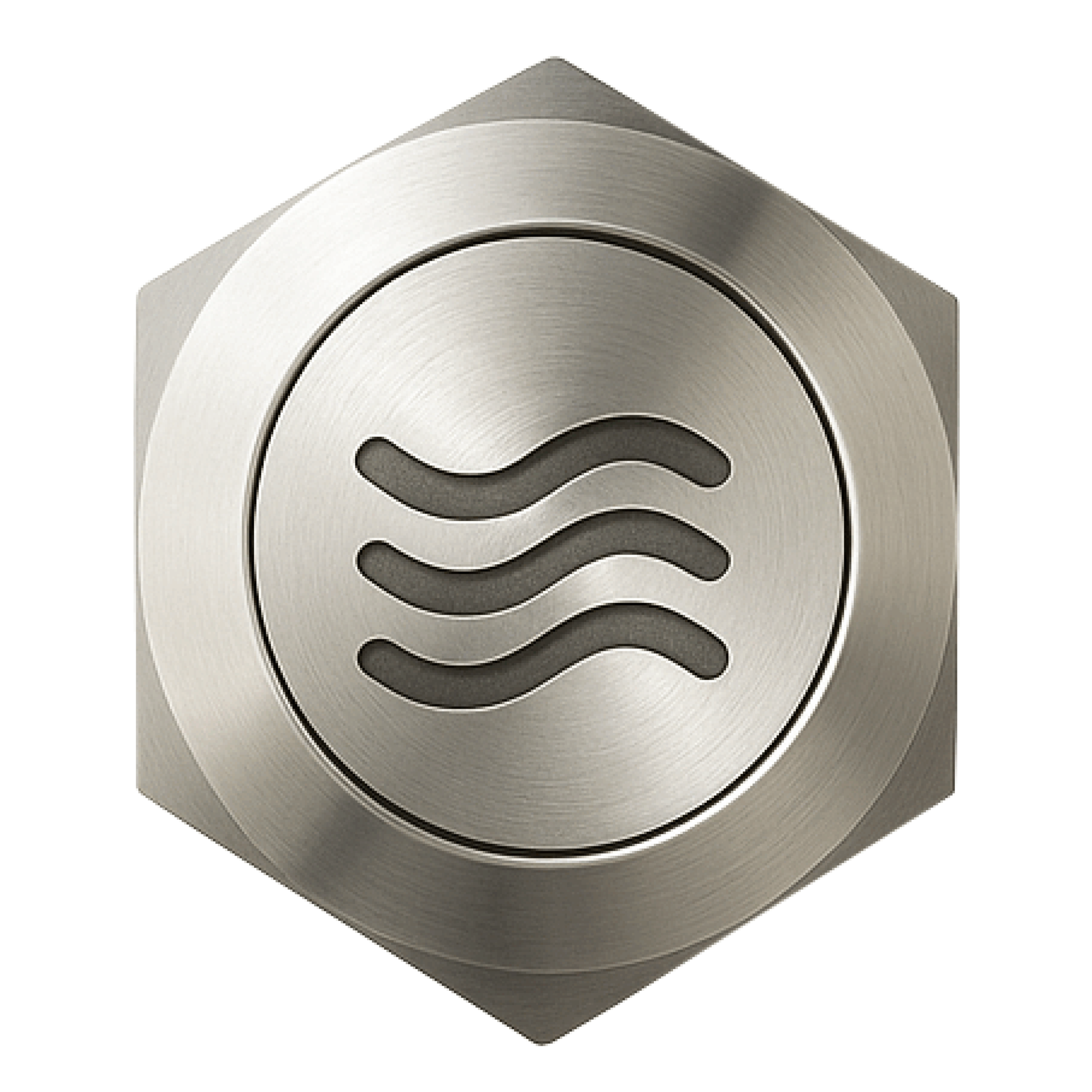 Pulsante acqua liscia 24V, 25mm, led blu