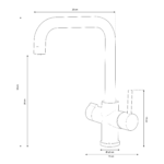 Shurity 526 Rubinetto da cucina 5 vie Nero Opaco - immagine 2