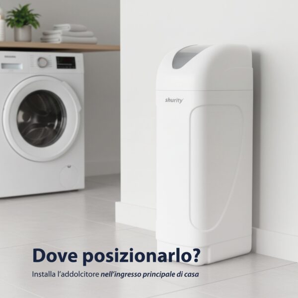 Shurity Soft Addolcitore  Cabinato 20 lt. Resina,  3.200lt. Acqua - 4/6 Persone - immagine 6