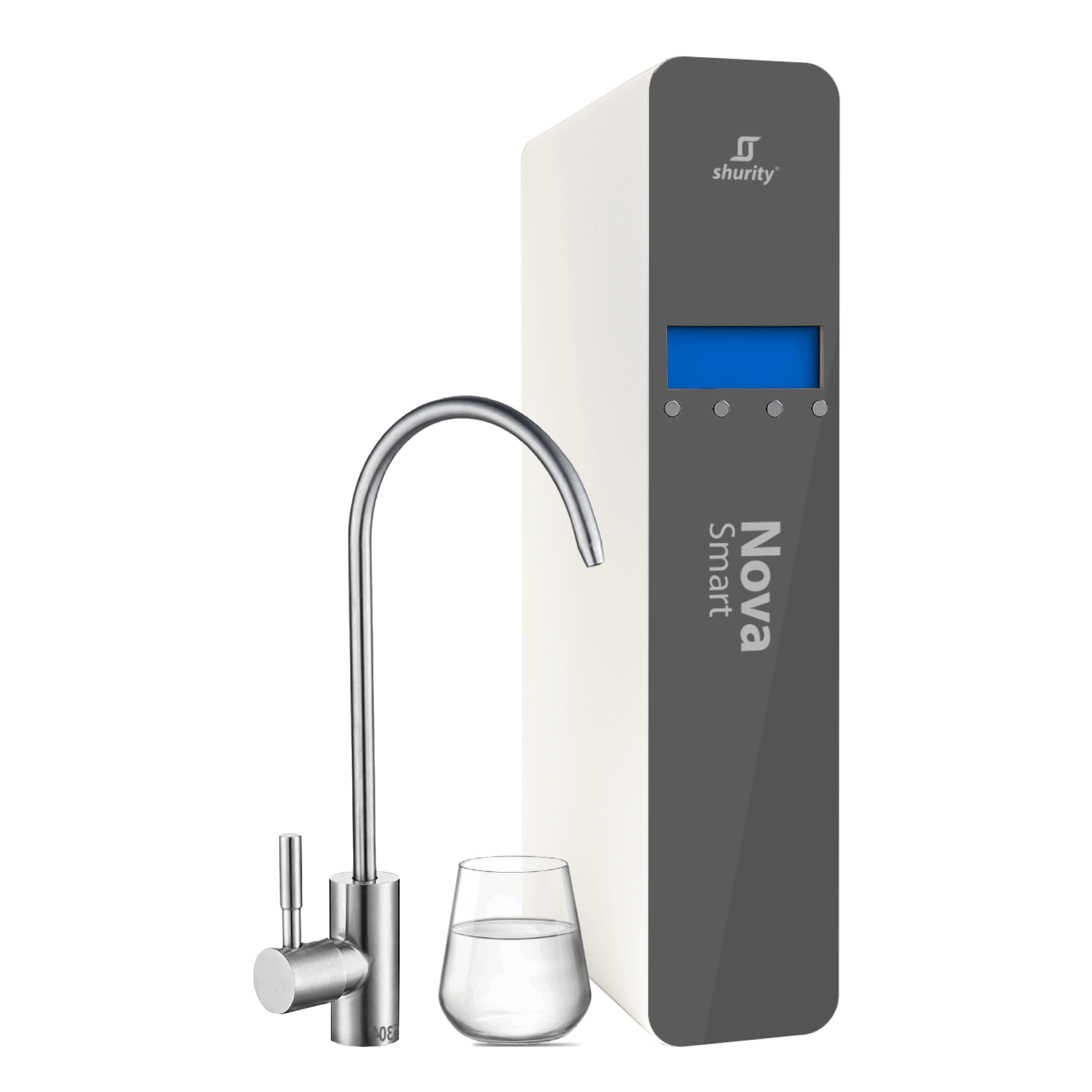 Shurity Nova Smart Depuratore acqua con Ultrafiltrazione Sottolavello - 1 via, Liscia con Display