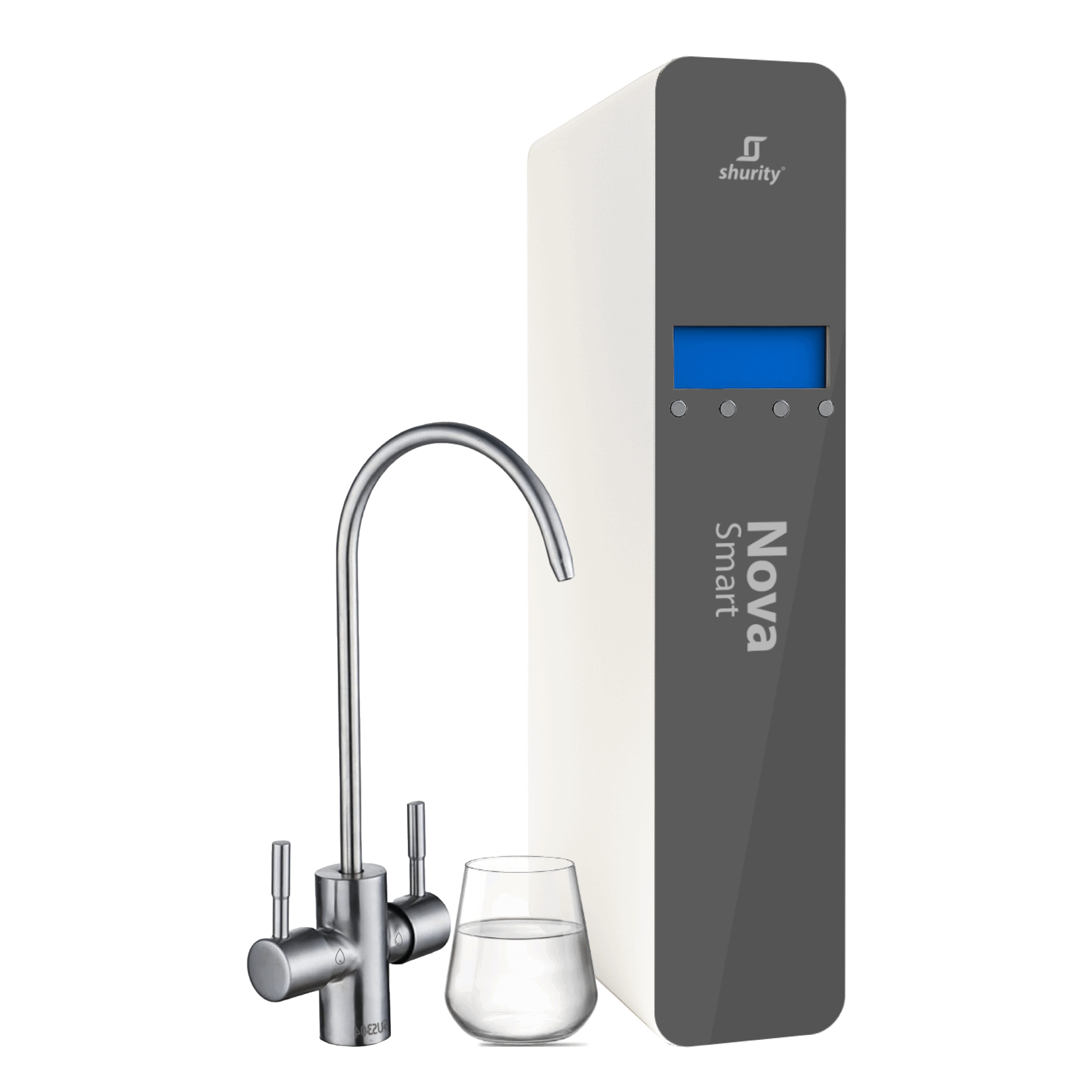 Shurity Nova Smart Depuratore acqua con Ultrafiltrazione Sottolavello - 2 vie, Liscia/Gassata con Display