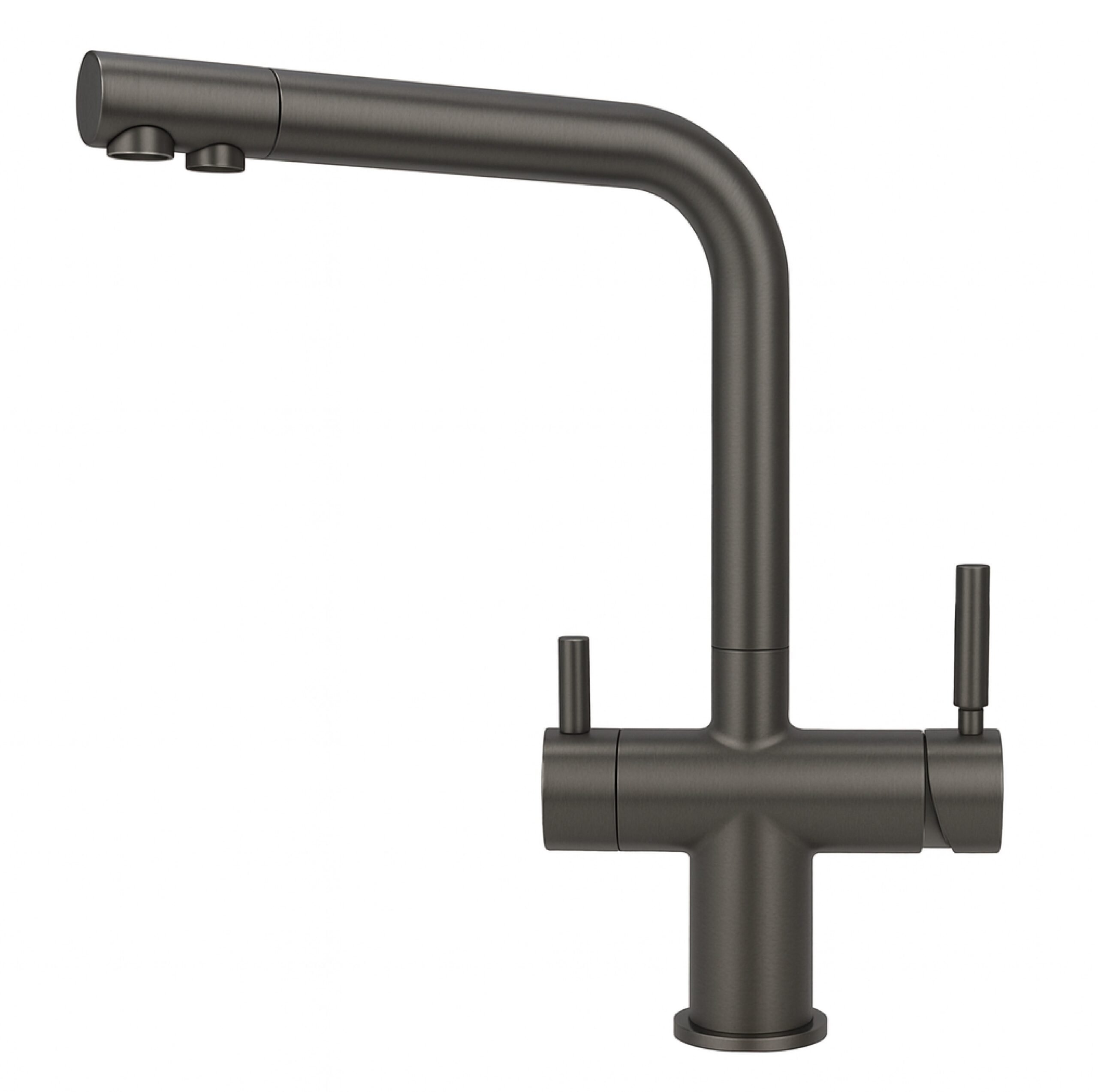 Shurity 485 Rubinetto da cucina 4 vie Acciaio Inox 3/8” Grigio Metallizzato