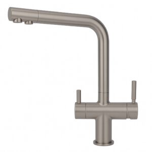 Shurity 485 Rubinetto da cucina 4 vie Acciaio Inox 3/8” Nickel Spazzolato