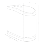 Shurity Mini Addolcitore acqua Cabinato Slim 4,5 lt. Resina, 300lt Acqua - Per Macchinari - immagine 2