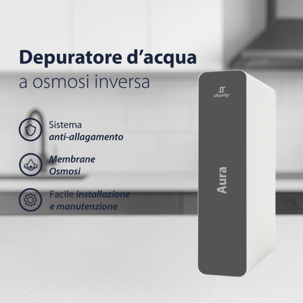 Shurity Aura Depuratore acqua Osmosi inversa diretta - 1 Via, Liscia - immagine 4