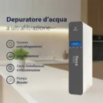 Shurity Nova Smart Depuratore acqua con Ultrafiltrazione Sottolavello - 2 vie, Liscia/Gassata con Display - immagine 5