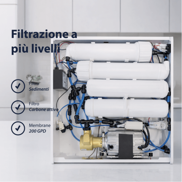 Shurity Aura Depuratore acqua Osmosi inversa diretta - 1 Via, Liscia - immagine 5