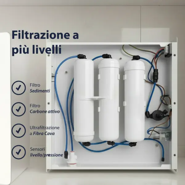 Shurity Nova Smart Depuratore acqua con Ultrafiltrazione Sottolavello - 1 via, Liscia con Display - immagine 5