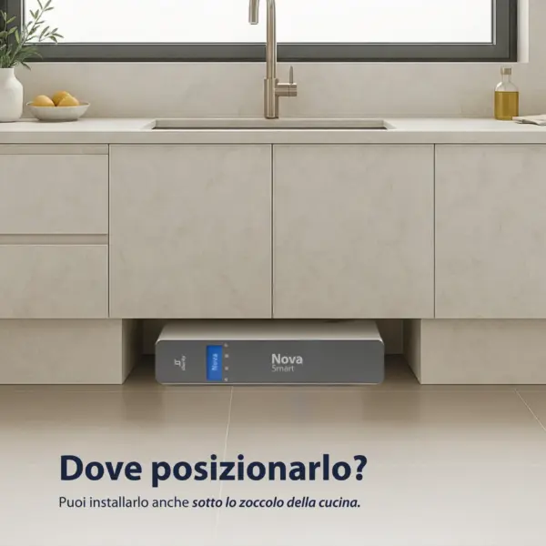 Shurity Nova Smart Depuratore acqua con Ultrafiltrazione Sottolavello - 1 via, Liscia con Display - immagine 6