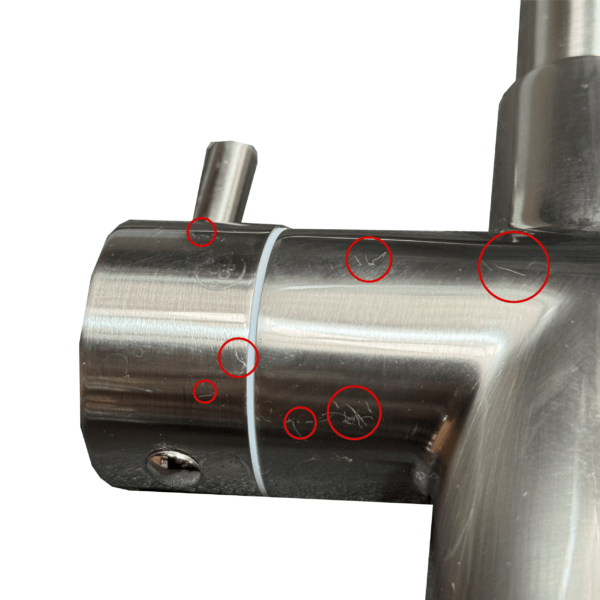 Shurity 520 Rubinetto da cucina 5 vie Nickel Spazzolato – Prodotto con segni d’usura - immagine 3