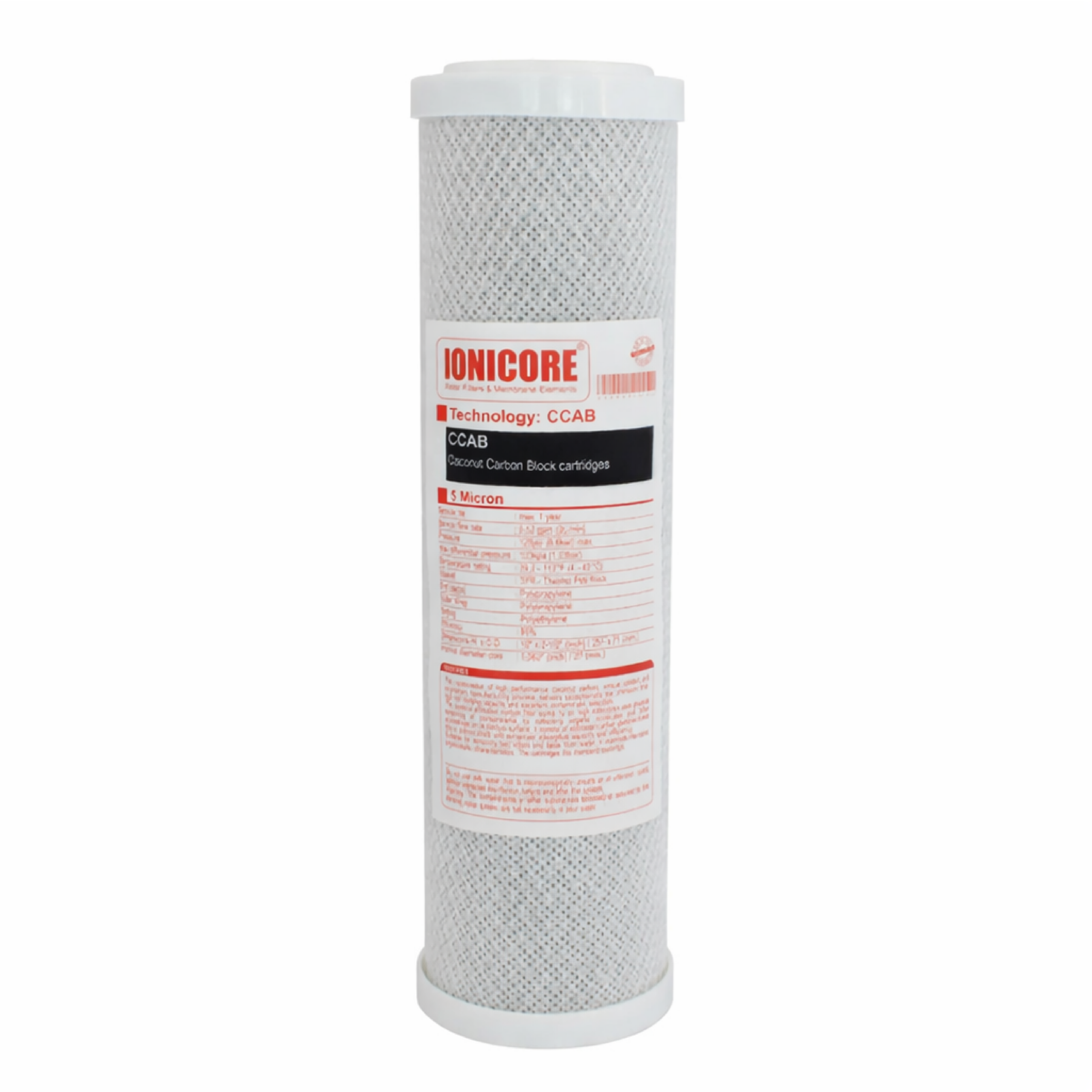 Ionicore Cartuccia Carbon Block 2,5"x10" - 5 micron