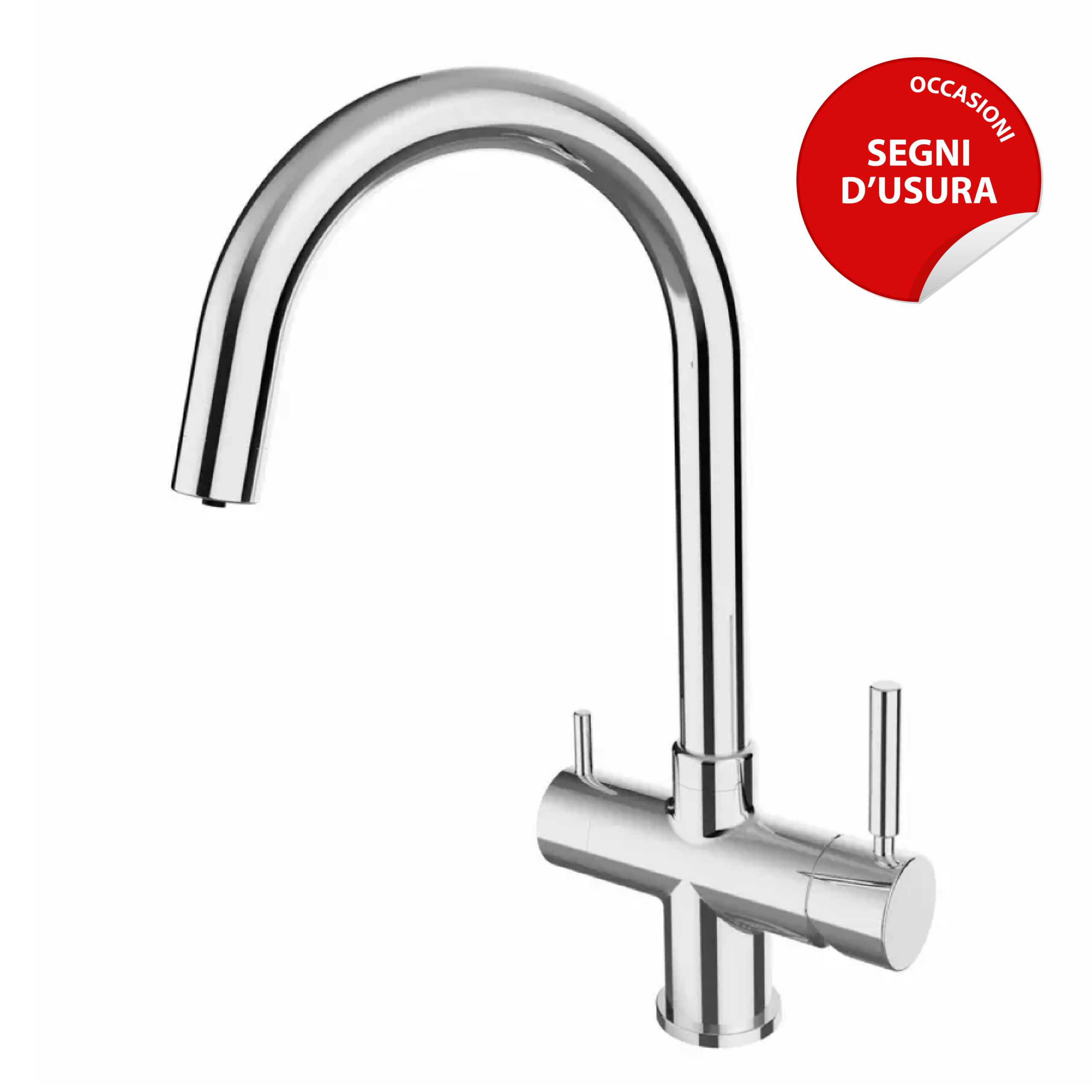 Shurity 410 Rubinetto da cucina 4 vie 3/8" Cromo – Prodotto con segni d’usura