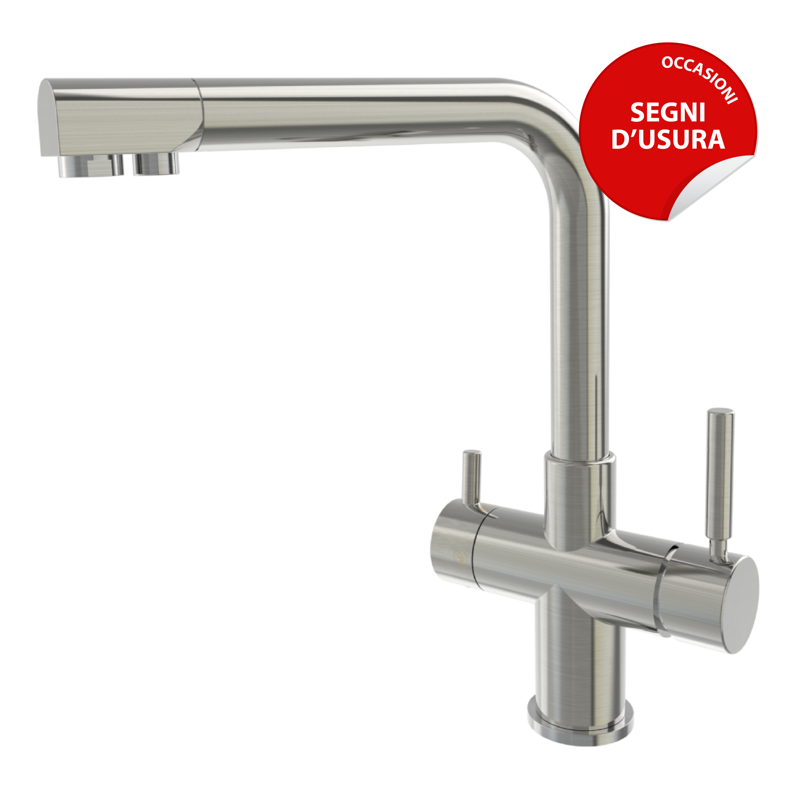 Shurity 520 Rubinetto da cucina 5 vie Nickel Spazzolato – Prodotto con segni d’usura