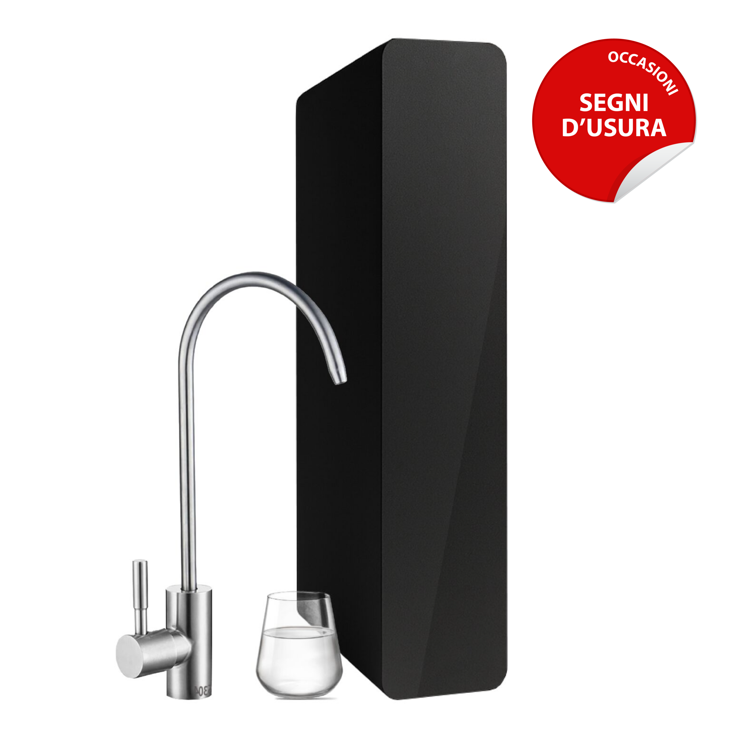 Shurity Oregon Eco Depuratore acqua Osmosi inversa diretta - 1 Via Acqua Liscia BLACK EDITION - Prodotto con segni d’usura