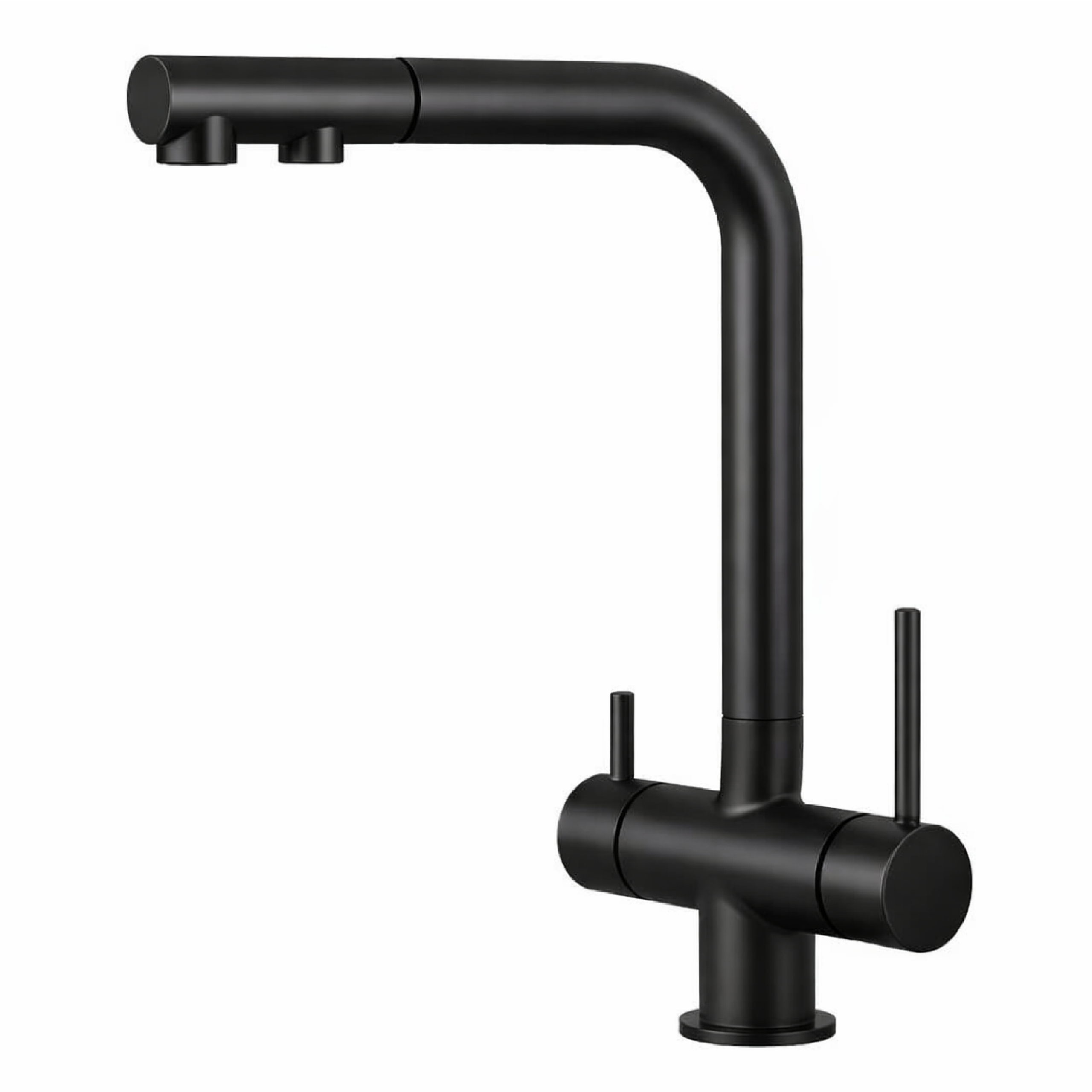 Shurity 421 Rubinetto da cucina con Doccetta estraibile 4 vie Nero Opaco