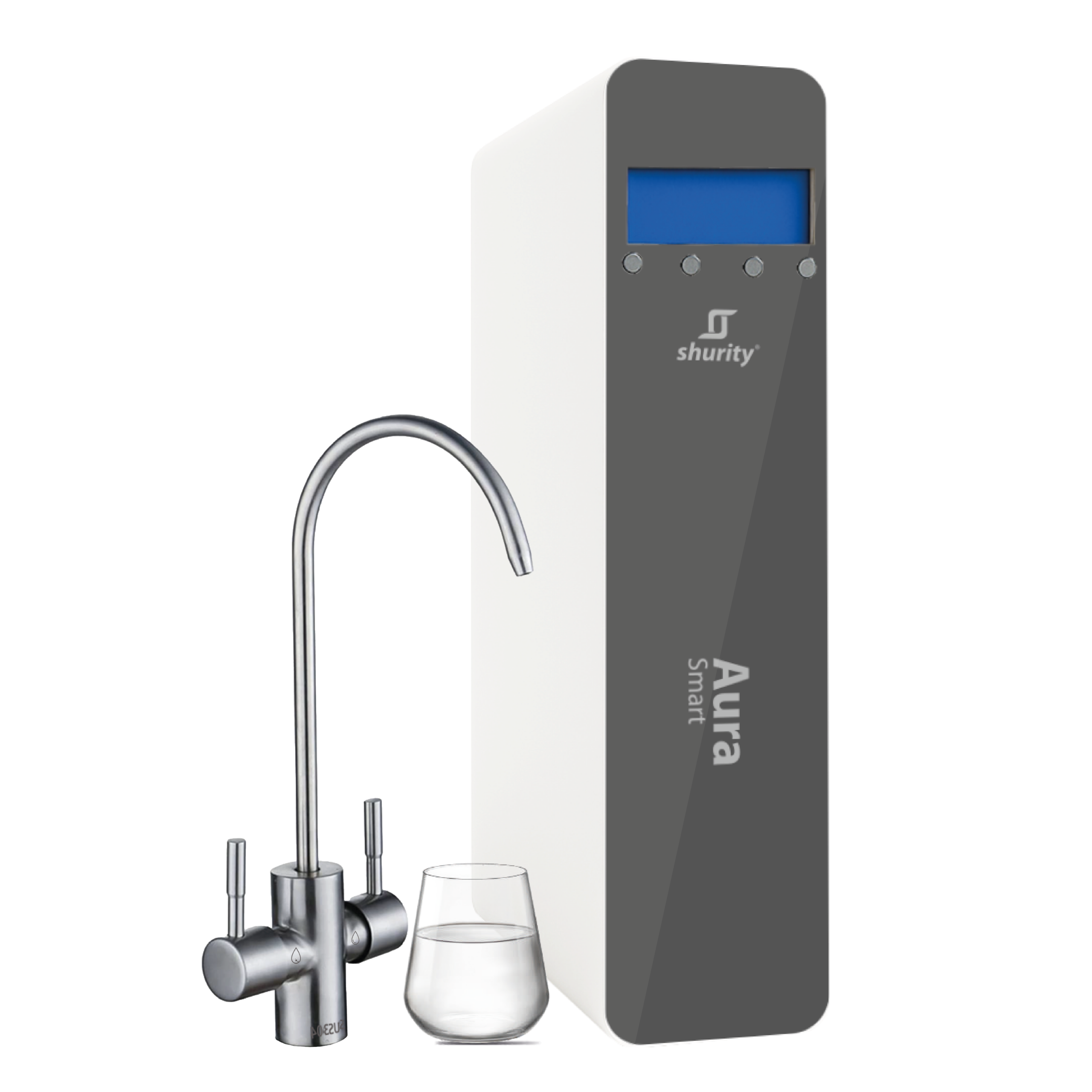 Shurity Aura Smart Depuratore acqua Osmosi inversa diretta - 2 Vie, Liscia/Gassata