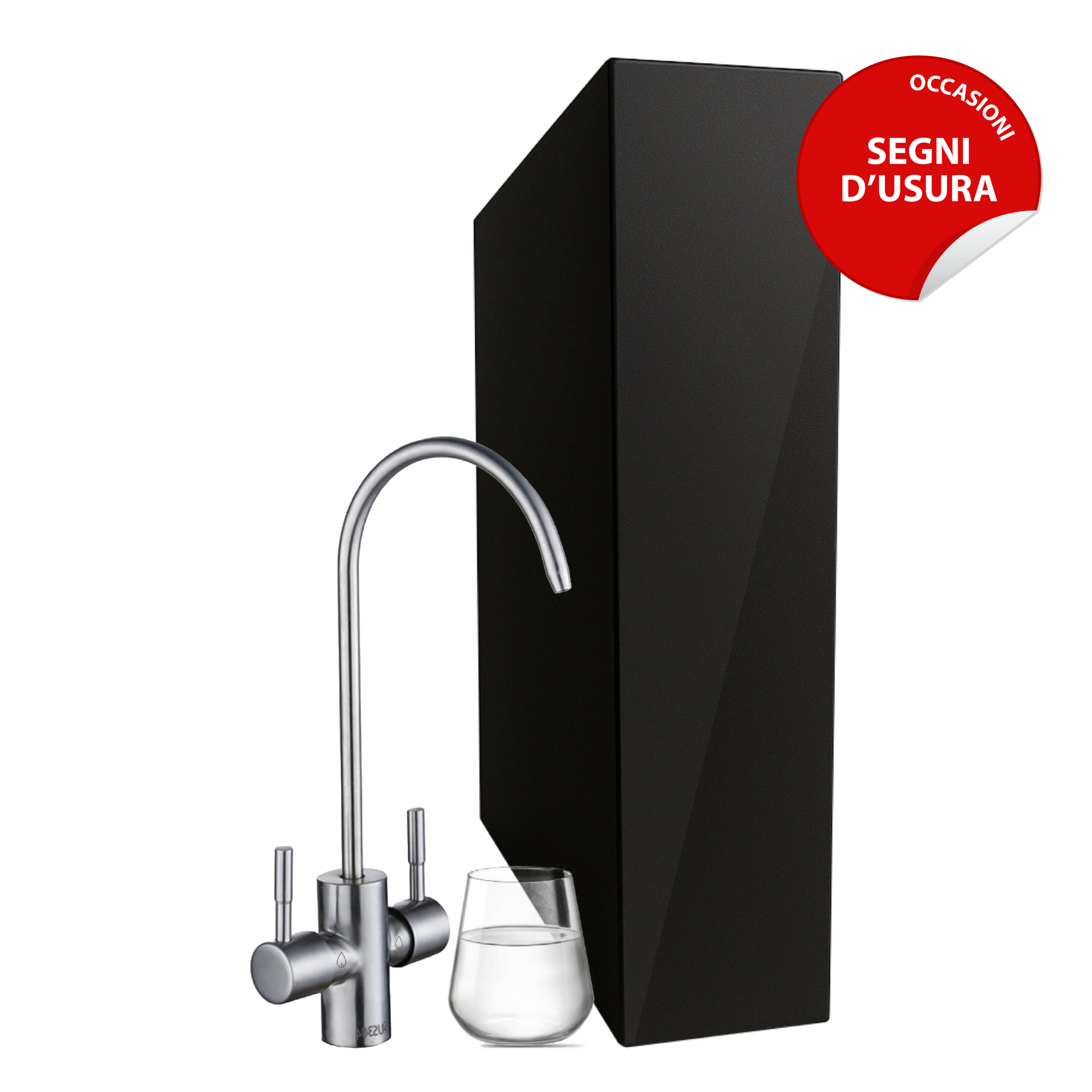 Shurity Oregon Depuratore acqua con Osmosi Inversa  diretta Sottolavello - 2 vie, Liscia e Gassata - BLACK EDITION – Prodotto con segni d’usura
