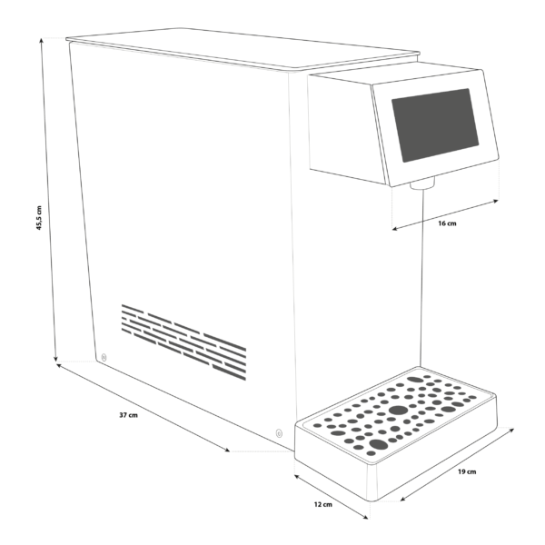 Shurity Kansas Electronic Refrigeratore acqua con Filtrazione Sopralavello 15Lt/h. Nero con display touch 4,3” - 3 Vie Liscia ambiente, fredda e gassata - immagine 2