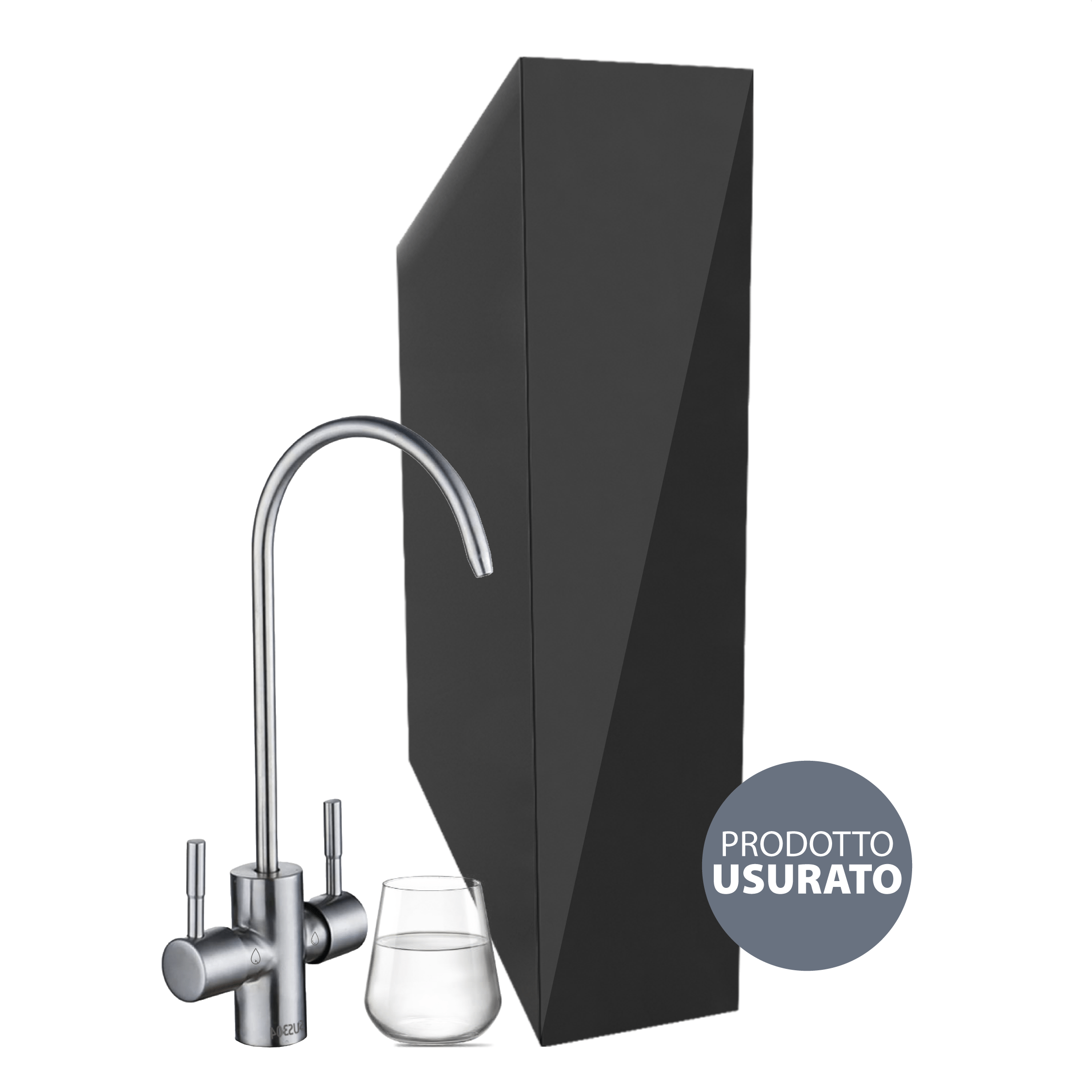 oreg Shurity Oregon Depuratore acqua con Osmosi Inversa diretta Sottolavello - 2 vie, Liscia e Gassata - BLACK EDITION – Prodotto con segni d’usura - immagine 1