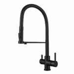 Shurity 365 Rubinetto da cucina con Doccetta 3 vie Nero Opaco