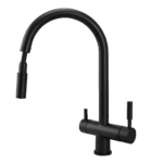 Shurity 352 Rubinetto da cucina con Doccetta estraibile 3 vie Nero Opaco - immagine 3