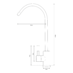 Shurity Floa Rubinetto di prelievo 1 via per depuratori 1/4” Cromo - immagine 2