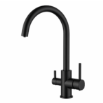 Shurity Swan Rubinetto da cucina 3 vie Nero Opaco