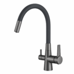 Shurity Flexi Rubinetto da cucina 3 vie Nero/Grigio Antracite