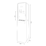 Shurity Luvia Dispenser Acqua Refrigerata a Colonna con Filtrazione - 3 vie acqua fredda, calda e ambiente - immagine 2