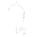 Shurity 110 Rubinetto di prelievo per depuratori 1 via 1/4” Cromo - immagine 2