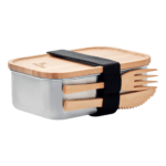 Shurity Portapranzo BambooShell Inox 600ml. Con posate
