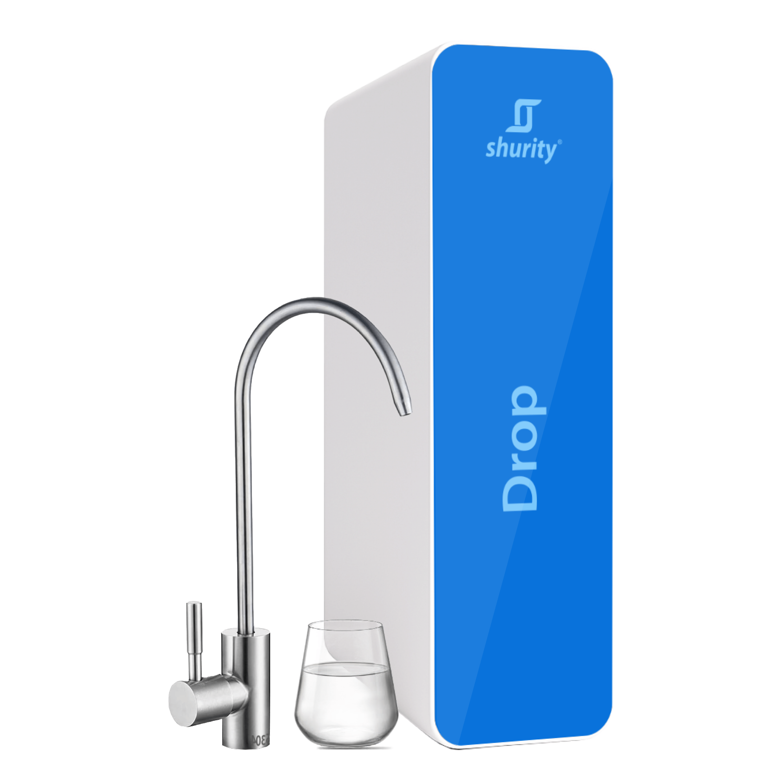 332253 Shurity Drop Depuratore acqua con Microfiltrazione Sottolavello - 1 via, Liscia - immagine 1