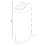 Shurity Shied Smart Wifi Addolcitore acqua Cabinato 30 lt. Resina,  4.500lt. Acqua - 4/6 Persone - immagine 2