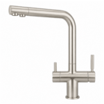 Shurity 384 Rubinetto da cucina 3 vie Acciaio Inox Nickel Spazzolato
