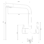 Shurity 524 Rubinetto da cucina 5 vie Acciaio Inox Grigio - immagine 2